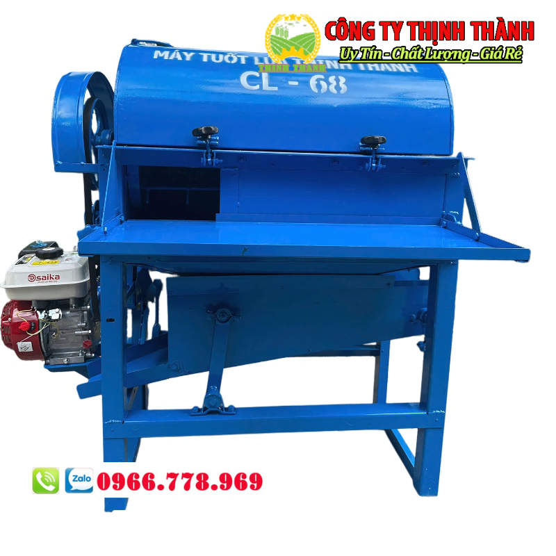 Máy tuốt lúa chạy xăng