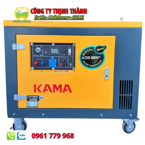 Máy Phát Điện Chạy Dầu Kama KDE6500T 5Kw Chống Ồn