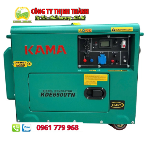 Máy Phát Điện Chạy Dầu Chống Ồn Kama KDE6500TN