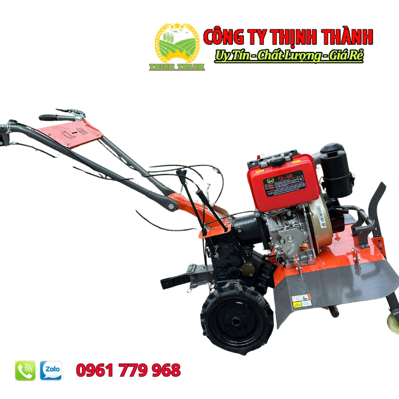 Máy Xới Đất Chạy Dầu Hai Cầu Thịnh Thành 186